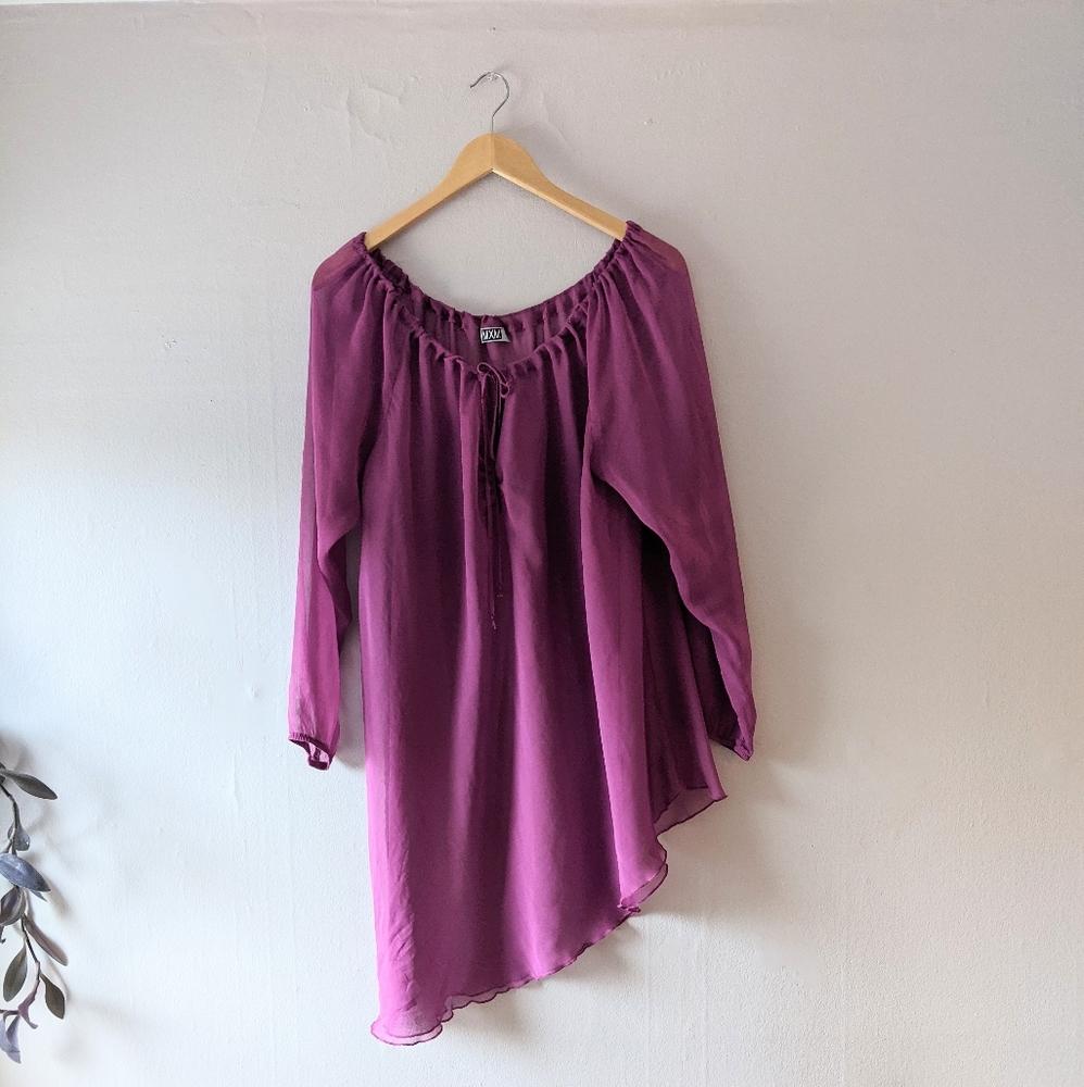 Sheer Grape Tunic